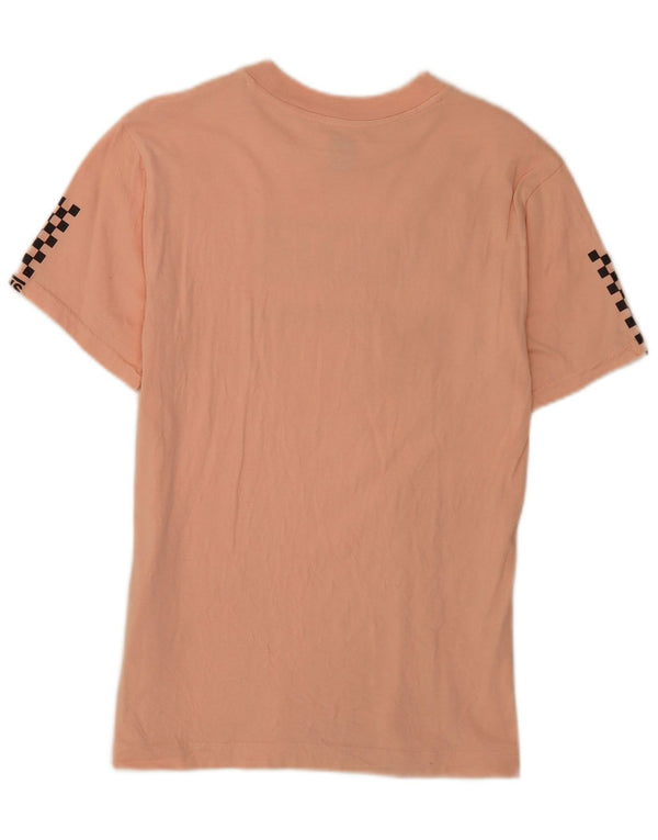 Vans Womens Graphic T-Shirt Top UK 12 Medium Pink Cotton