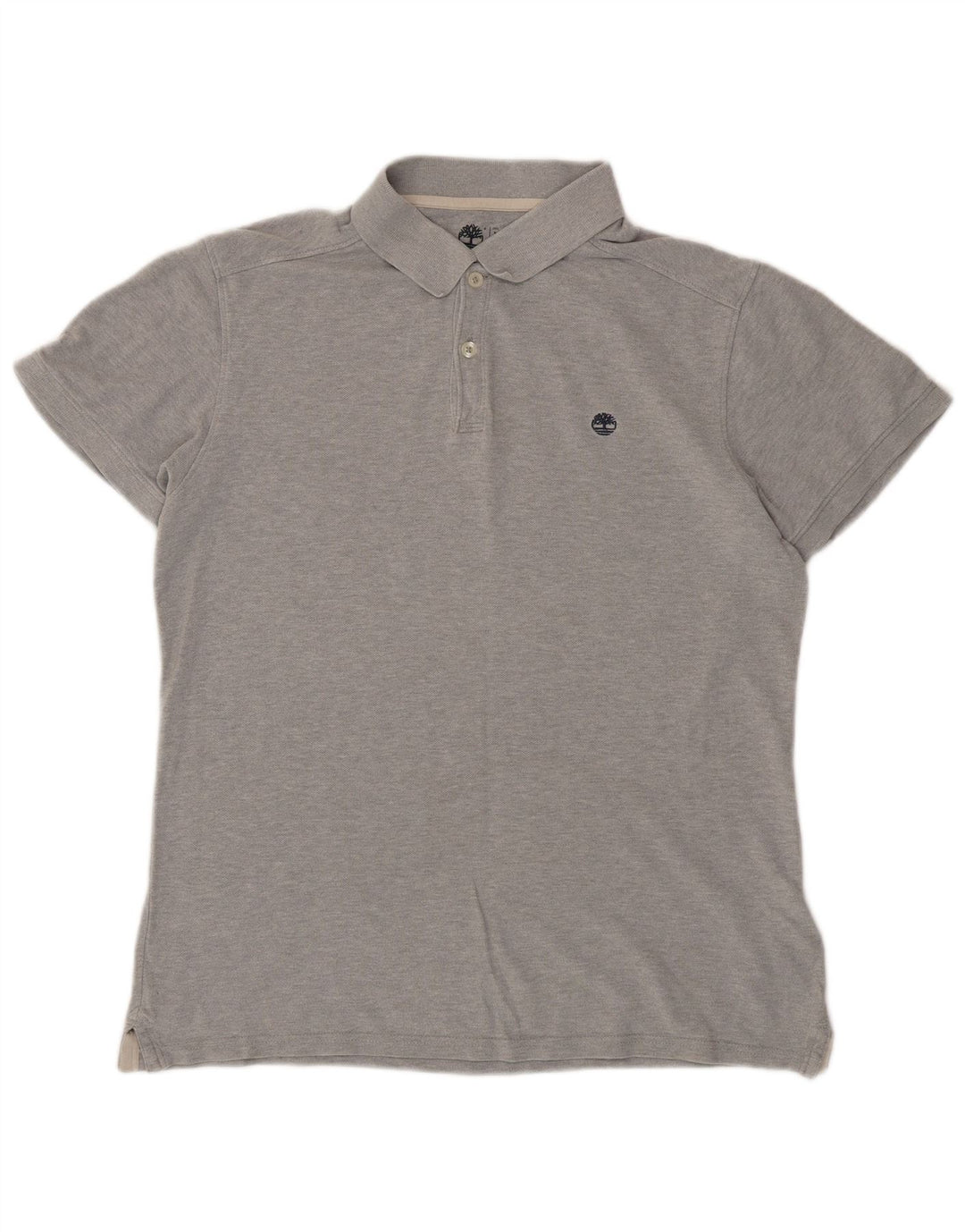 TIMBERLAND Ανδρικό πουκάμισο Polo Slim Fit Μεσαίο γκρι βαμβακερό