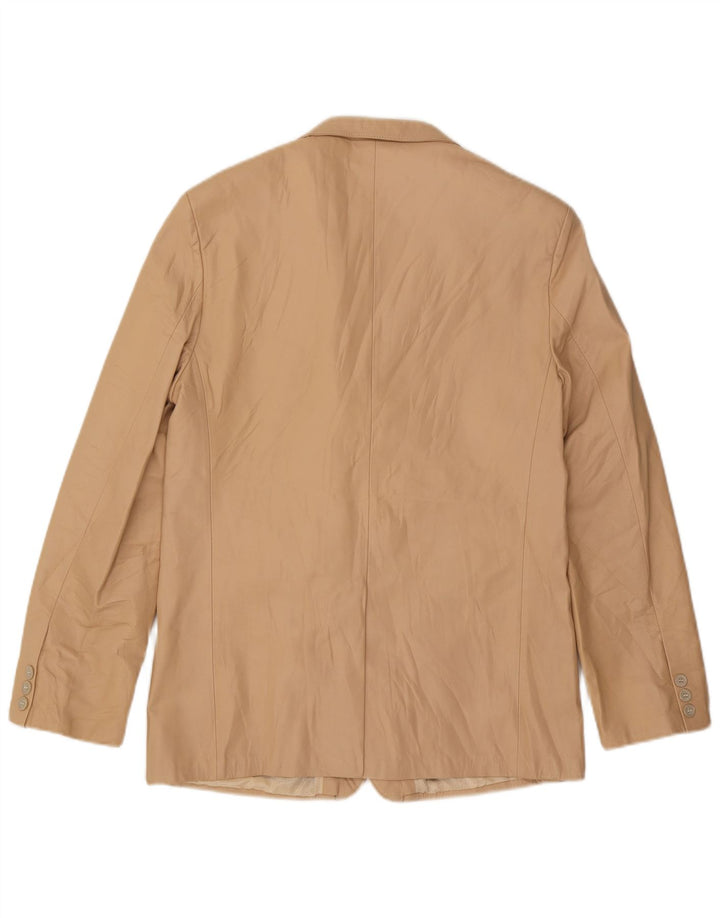 Vintage γυναικείο σακάκι blazer 2 κουμπιών UK 14 Medium Beige