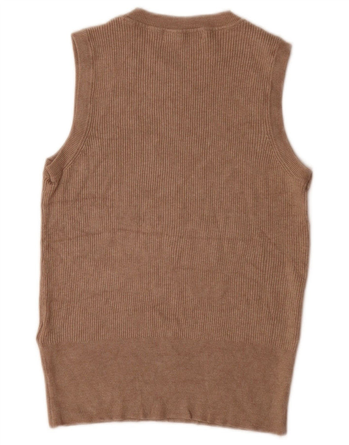 Marks & Spencer Γυναικείο γιλέκο Tank Top UK 16 Large Brown Viscose