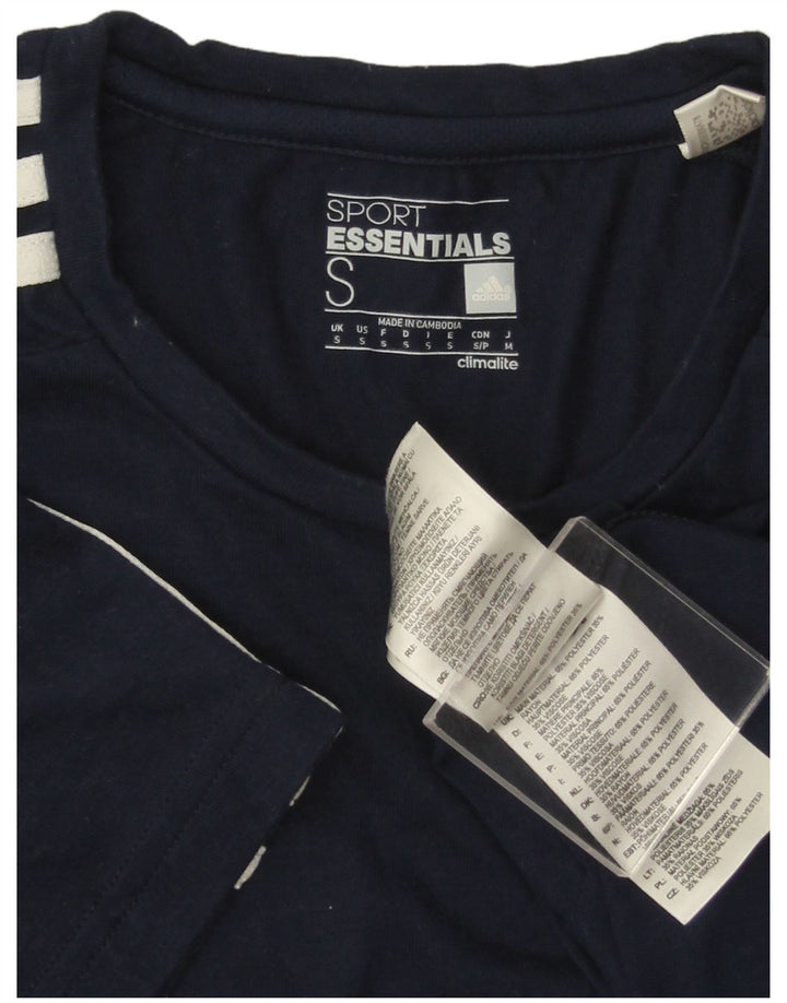 Adidas Ανδρικό T-Shirt Climalite Top Small Navy Blue Polyester