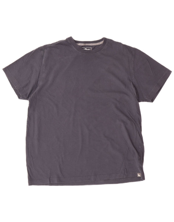 EDDIE BAUER Mens T-Shirt Top Large Grey Cotton