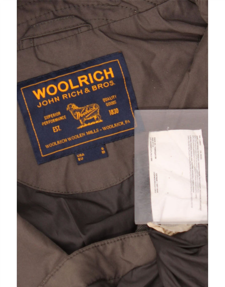 Ανδρικό μπουφάν Parka με κουκούλα WOOLRICH UK 38 μεσαίο καφέ βαμβακερό