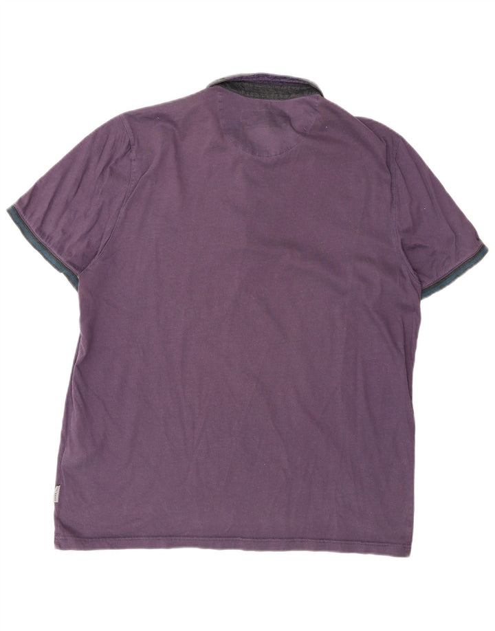 Ted Baker Ανδρικό μπλουζάκι ράγκμπι πόλο μεγέθους 5 XL μωβ