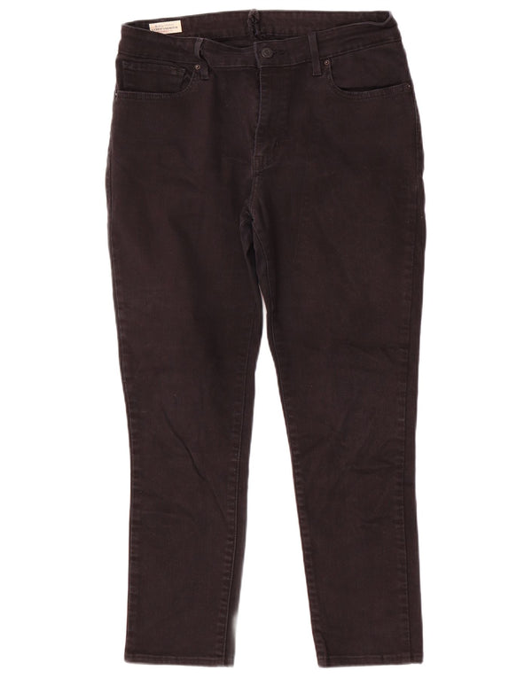 Γυναικείο Slim Jeans Levi's W32 L26 μαύρο βαμβακερό