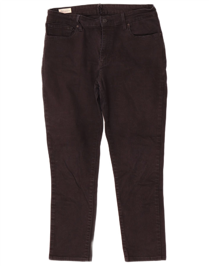 Γυναικείο Slim Jeans Levi's W32 L26 μαύρο βαμβακερό