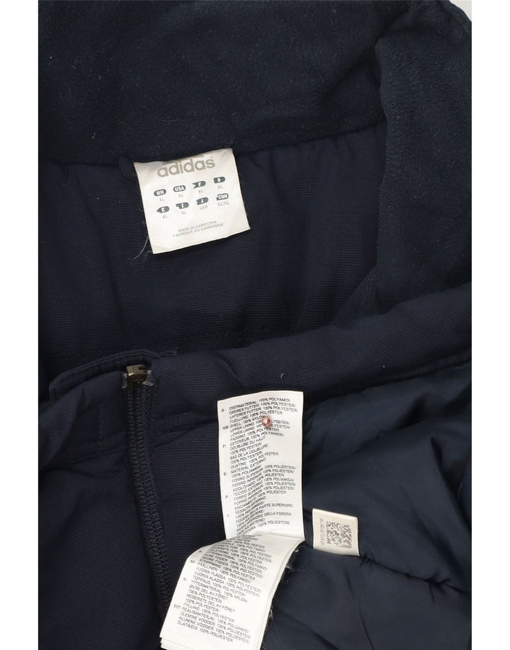 Adidas Ανδρικό γραφικό μπουφάν με επένδυση UK 42 XL Navy Blue Polyester