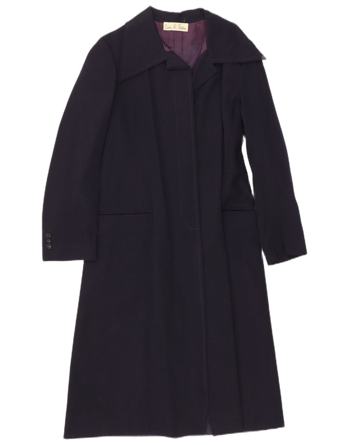 Vintage Γυναικείο Ανοιχτό Πανωφόρι UK 8 Small Navy Blue