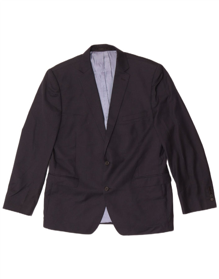 Γαλλικό Connection Ανδρικό μπουφάν σακάκι UK 44 2XL Navy Blue Wool