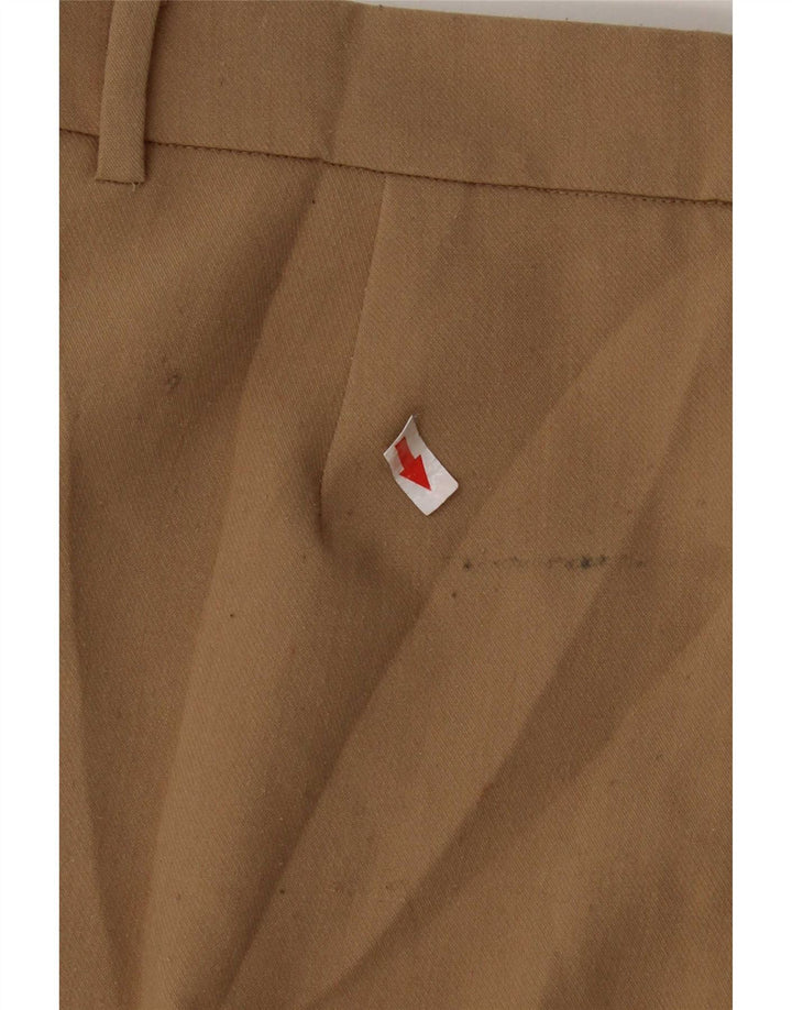 Zara Γυναικείο Παντελόνι με Καρφωτό Κοστούμι Medium W28 L31 Beige Polyester