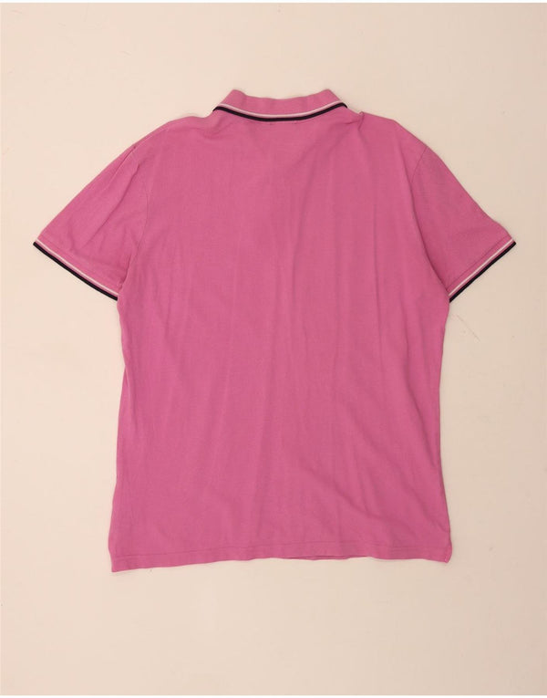 Ανδρικό πουκάμισο πόλο Diadora 2XL ροζ βαμβακερό