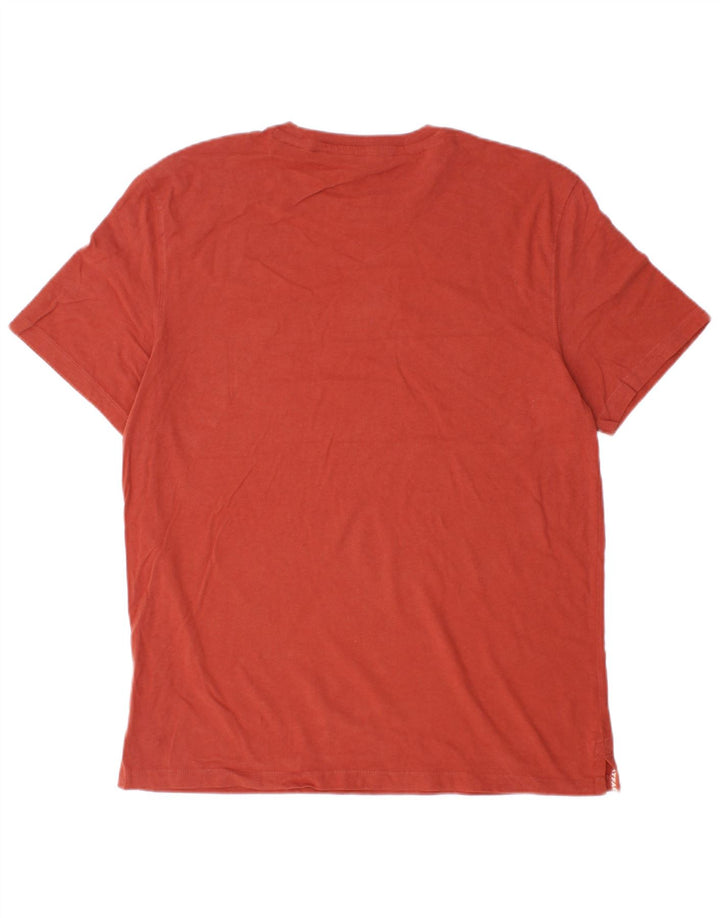 FAT FACE Ανδρικό T-Shirt Top μεγάλο πορτοκαλί βαμβακερό