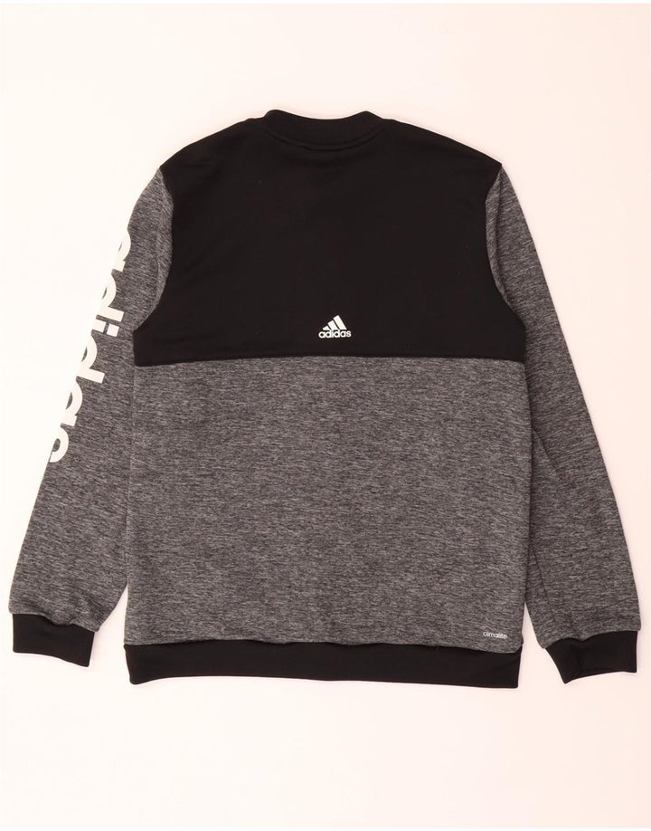 ADIDAS Boys Graphic Tracksuit Top Jacket 11-12 Years Grey Colourblock Vintage Adidas and Second-Hand Adidas from Messina Hembry 