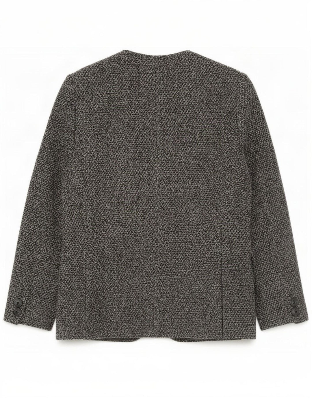 Vintage γυναικείο σακάκι με 3 κουμπιά UK 14 Large Grey Wool