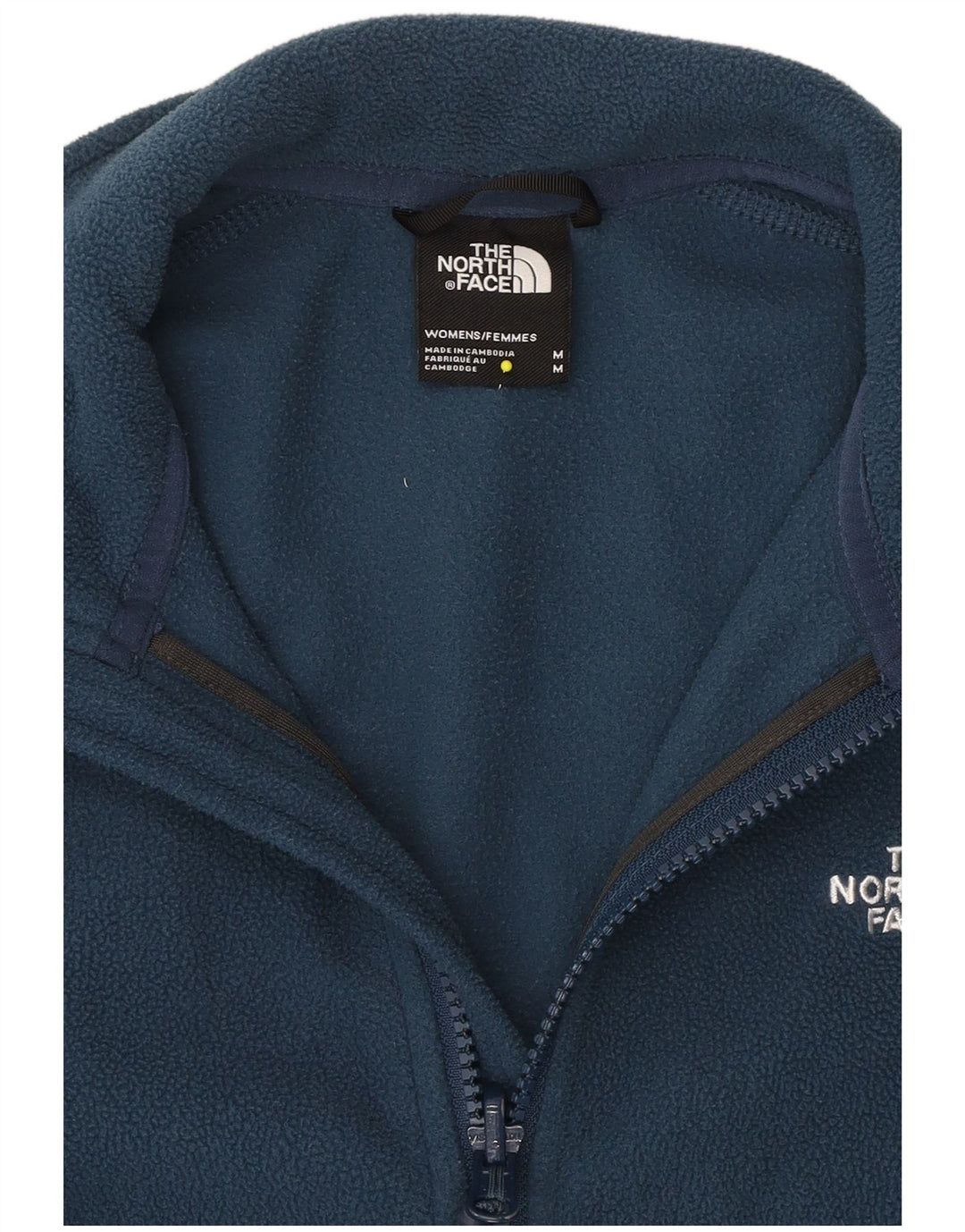 THE NORTH FACE Γυναικείο Fleece Jacket UK 14 Medium Blue Polyester
