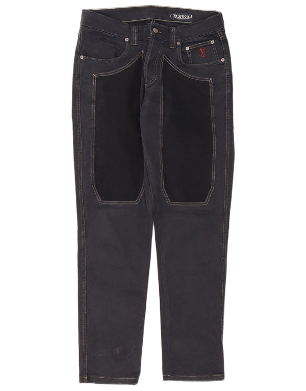 Jeckerson Mens Slim Jeans W33 L30 Navy Blue Cotton