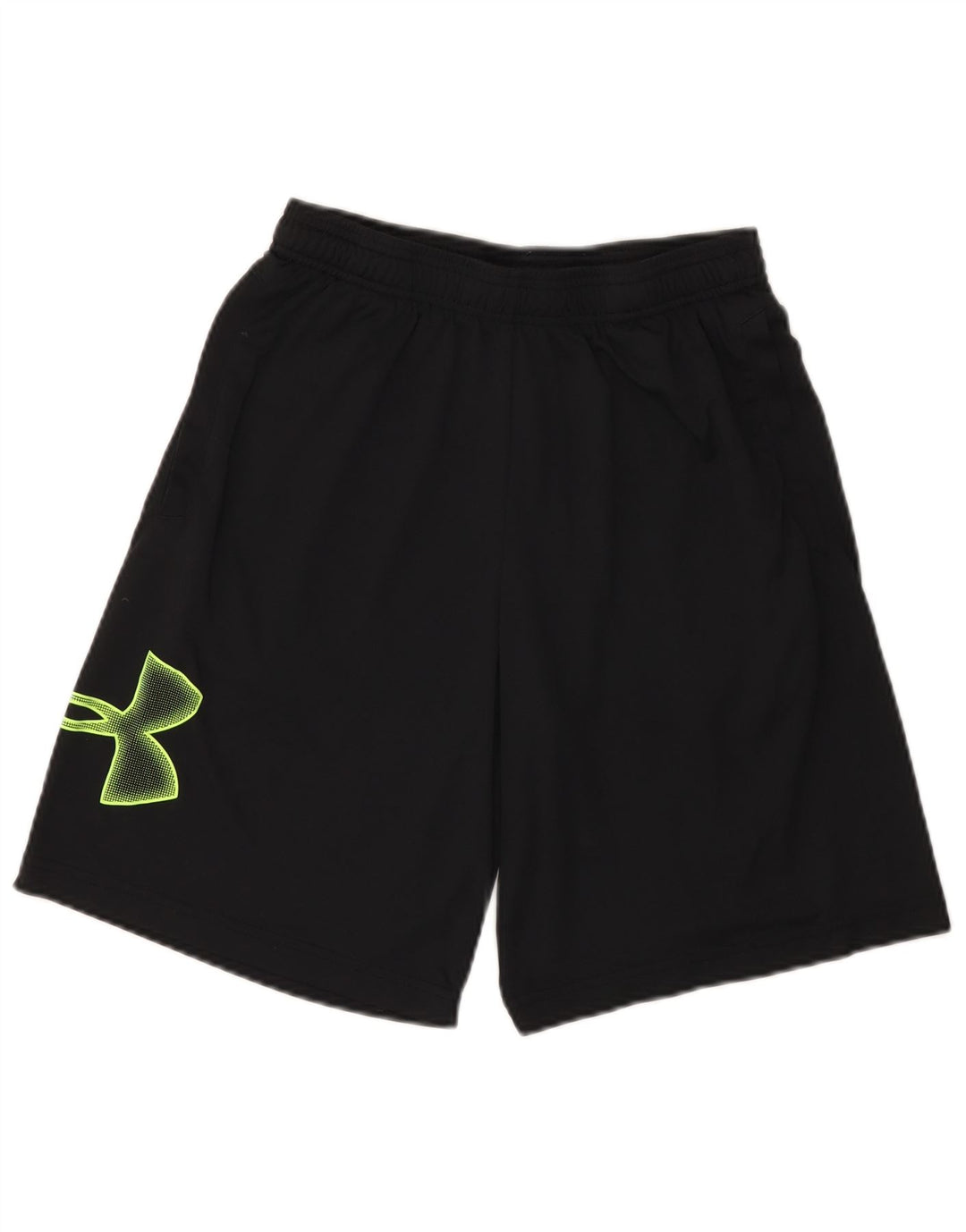 Ανδρικό γραφικό αθλητικό σορτς Under Armour, μεσαίο μαύρο πολυεστέρα