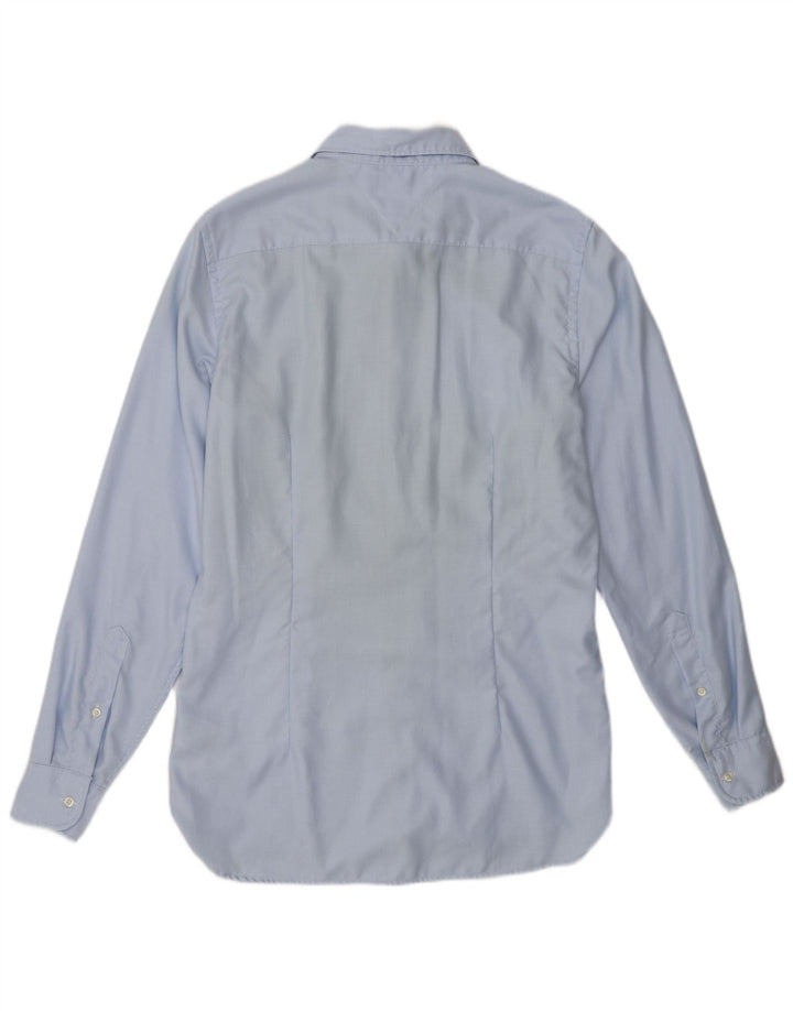 TOMMY HILFIGER Mens Slim Fit Shirt Large Blue Cotton