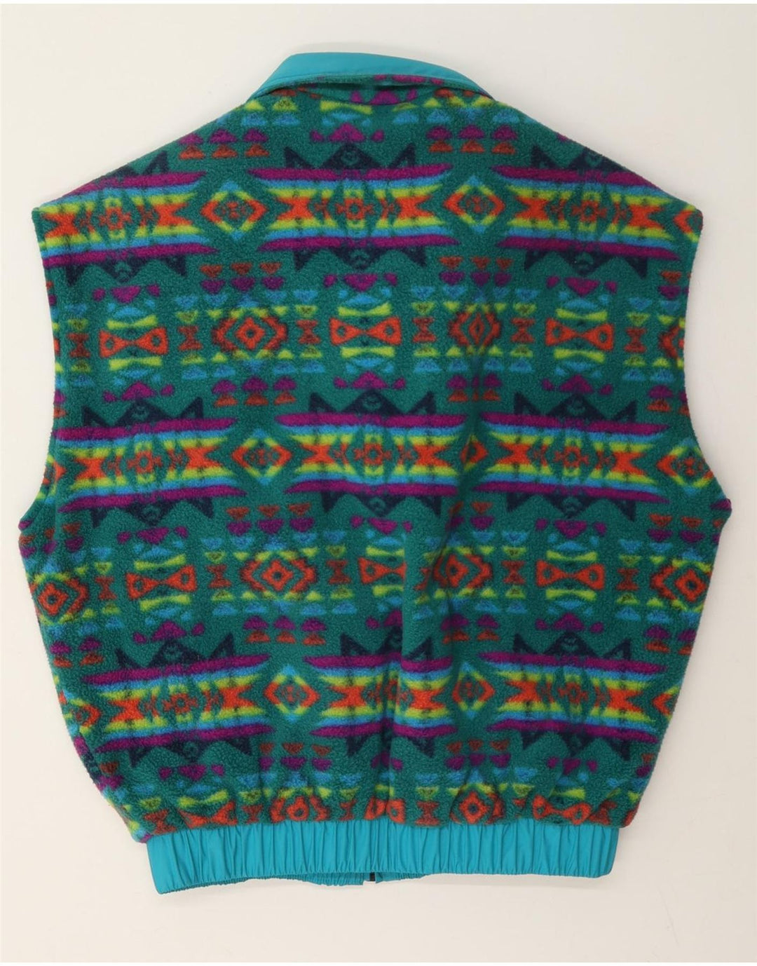 Aesse Ανδρική Loose Fit Reversible Gilet UK 38 Medium Blue Geometric Polyamide