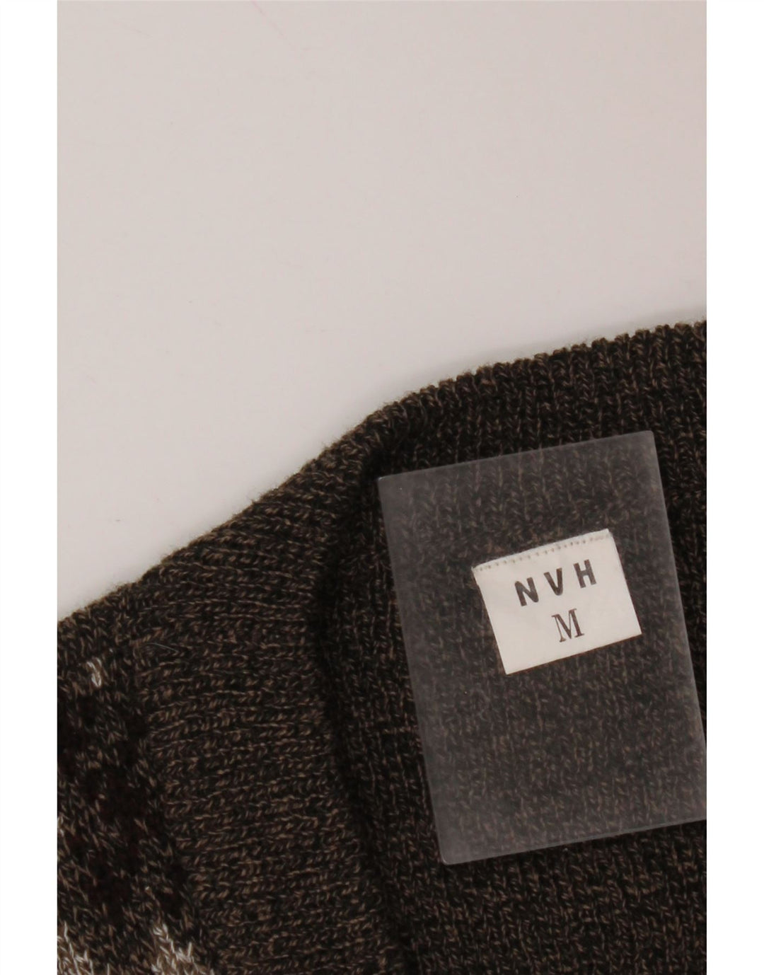 Ανδρικό Αμάνικο Ζακέτα VINTAGE Medium Brown Fair Isle