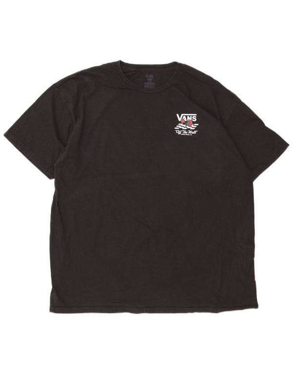 VANS Ανδρικό γραφικό T-Shirt Top 2XL Μαύρο βαμβακερό