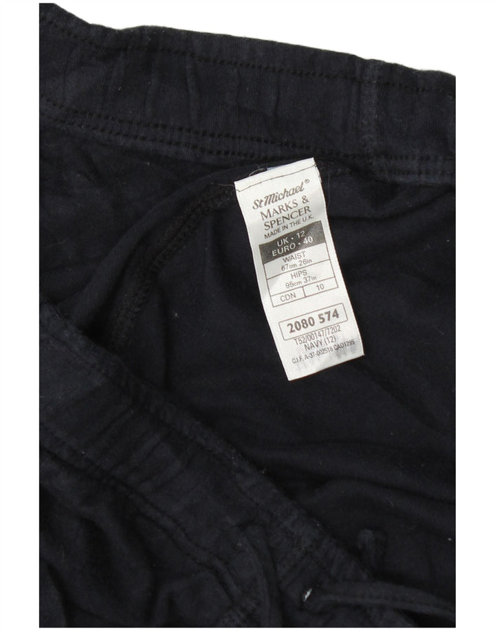 Γυναικείο αθλητικό σορτς Marks & Spencer UK 12 Medium Navy Blue Cotton