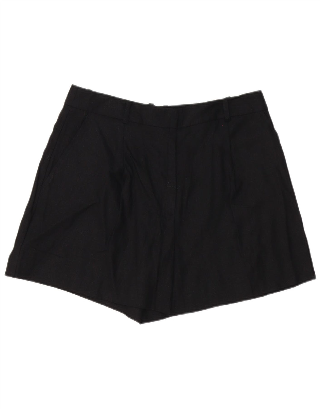 Zara Γυναικείο Σορτς Chino Large W32 Μαύρο Λινό
