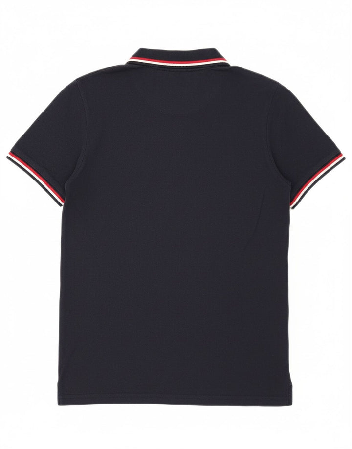 PENGUIN Boys Polo Shirt 8-9 Years Navy Blue Cotton