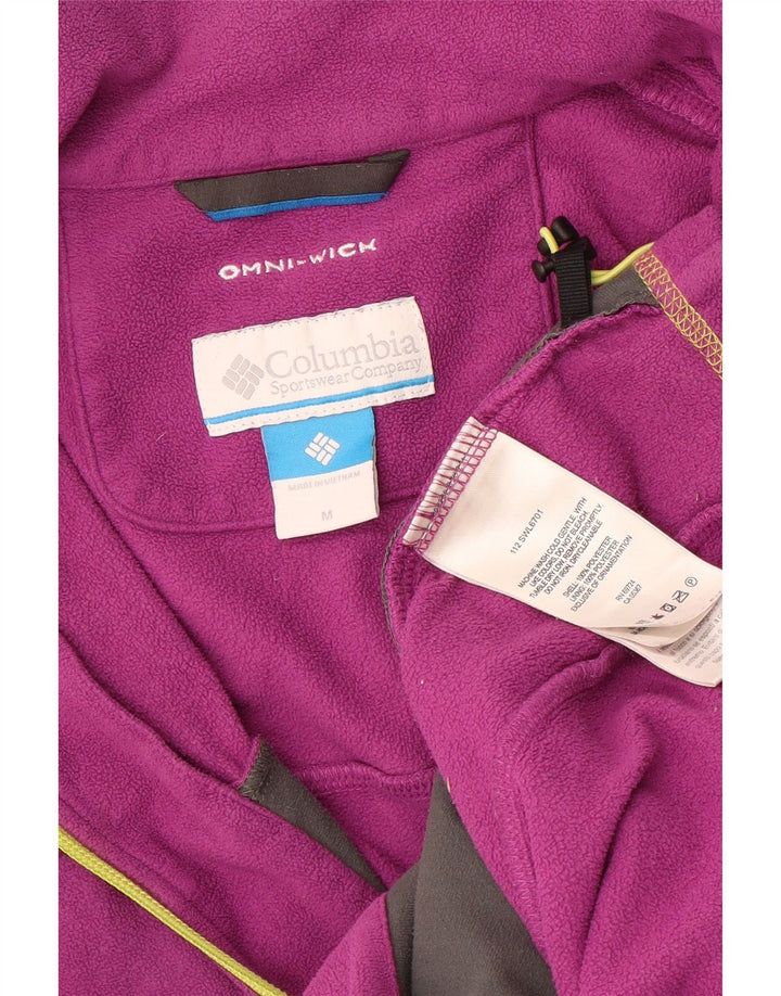 COLUMBIA Γυναικείο τζάκετ Fleece Omni-Wick UK 12 Medium Purple Polyester