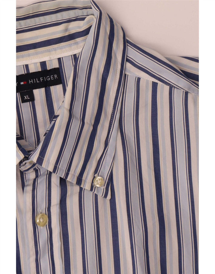 Tommy Hilfiger Ανδρικό πουκάμισο XL Μπλε ριγέ βαμβακερό