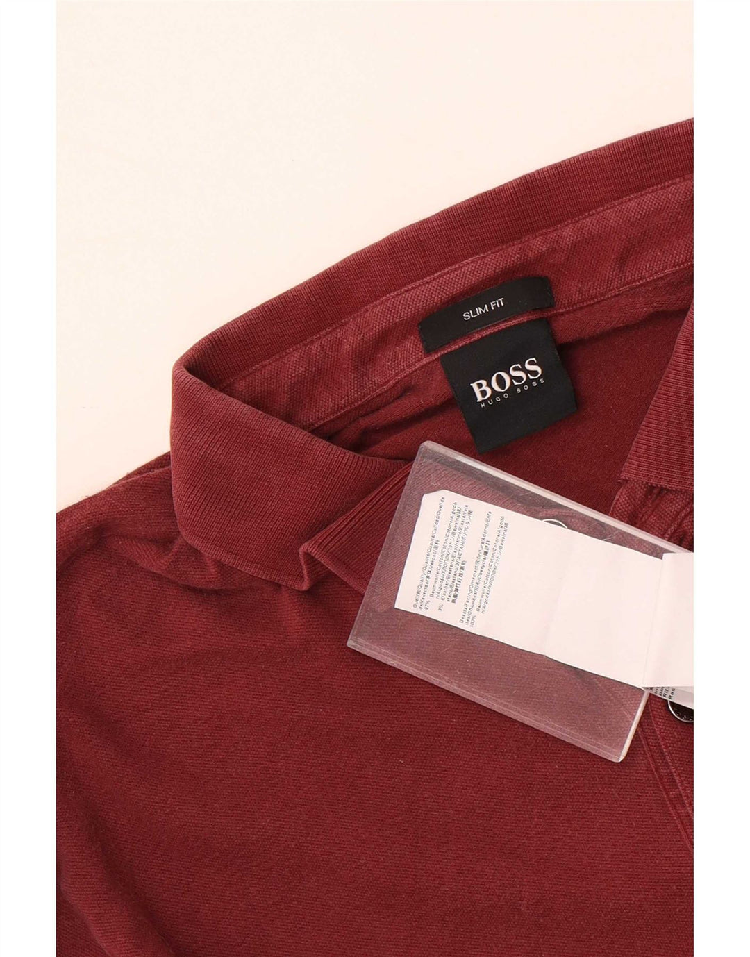 Ανδρικό μπλουζάκι πόλο Hugo Boss, μεσαίο βαμβακερό, με λεπτή εφαρμογή