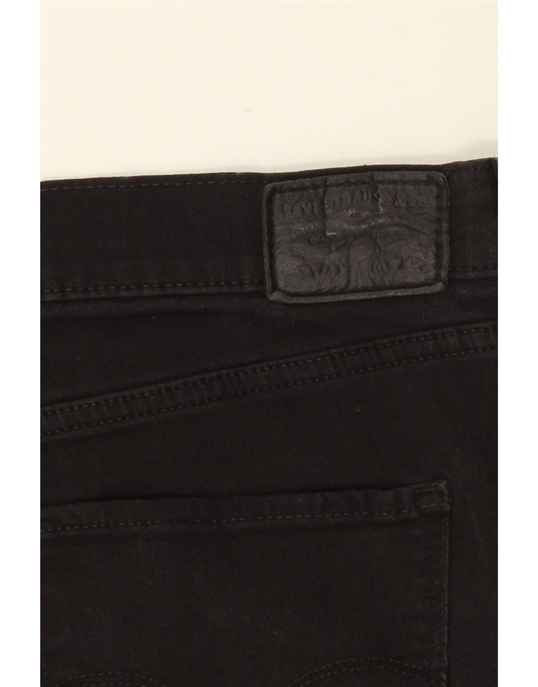 LEVI'S Womens 314 Shaping Straight Jeans W33 L30 Μαύρο