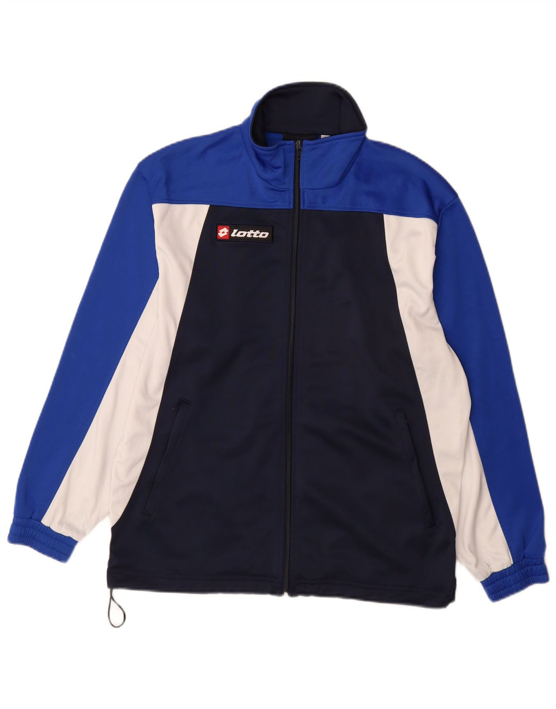 Ανδρική αθλητική φόρμα Lotto Top Jacket Large Navy Blue Colourblock Polyester