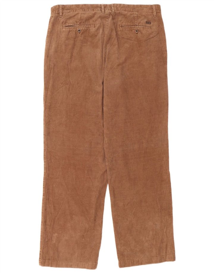 Ανδρικό ίσιο κοτλέ παντελόνι IZOD W38 L34 Καφέ Βαμβακερό