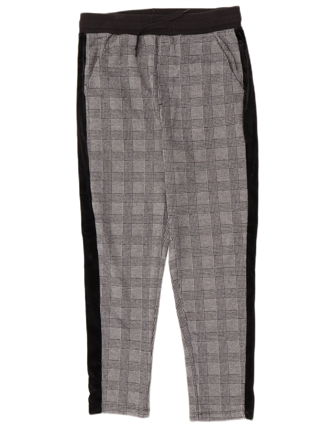 Zara Ανδρικό Slim Cropped Παντελόνι Medium W31 L25 Grey Houndstooth Polyester