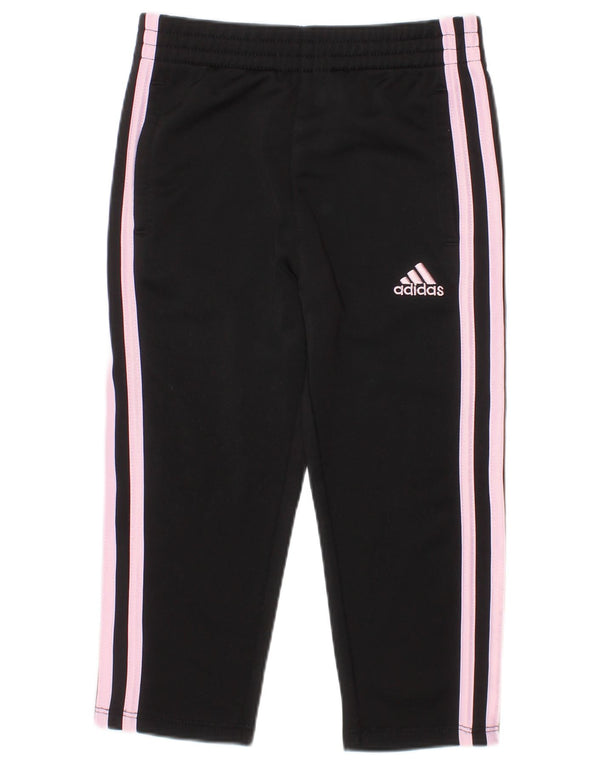 Παντελόνι αθλητικής φόρμας ADIDAS Baby Girls 18-24 μηνών μαύρο πολυεστέρα