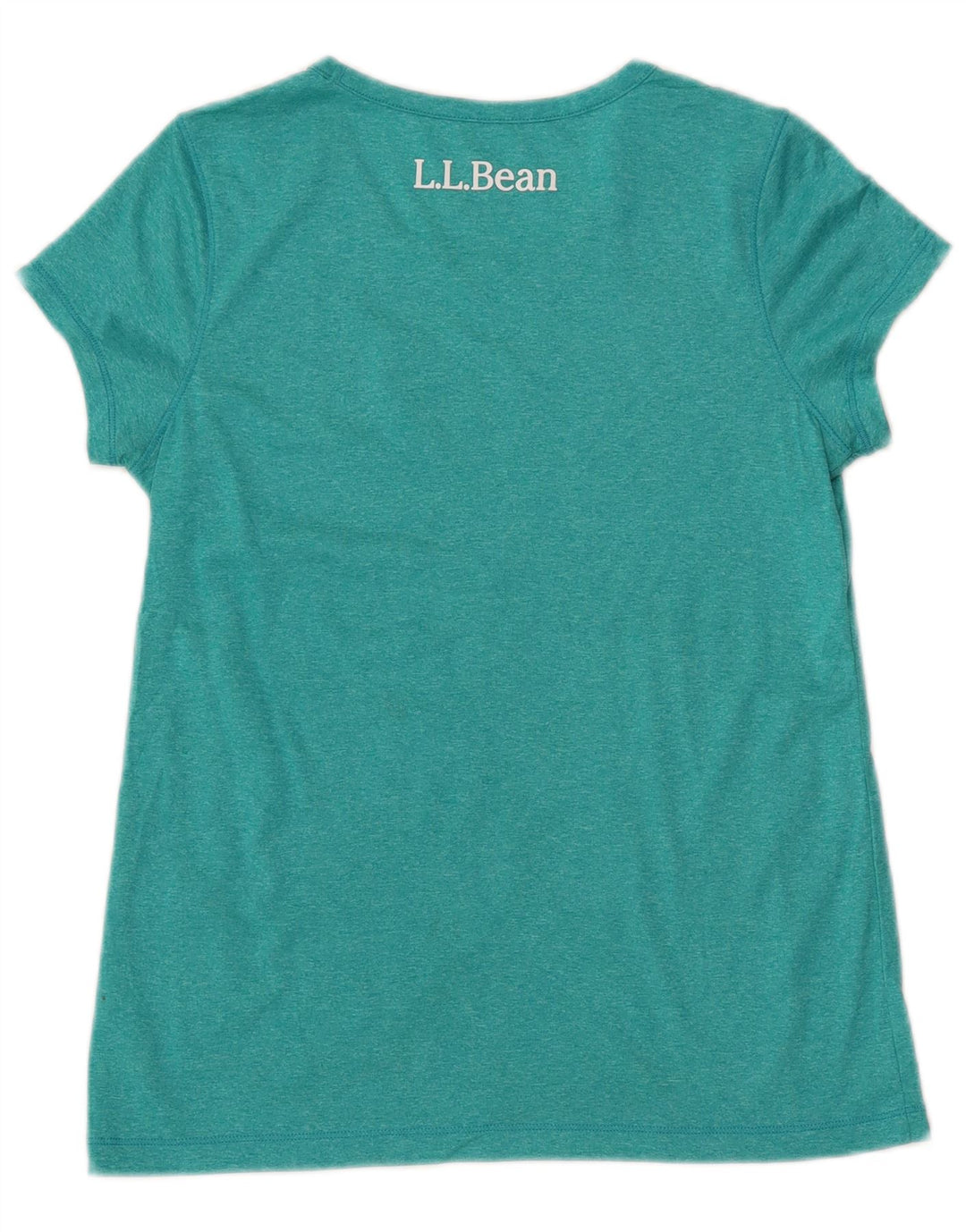 Γυναικείο γραφικό μπλουζάκι L.L.BEAN Top UK 12 Medium Turquoise Flecked