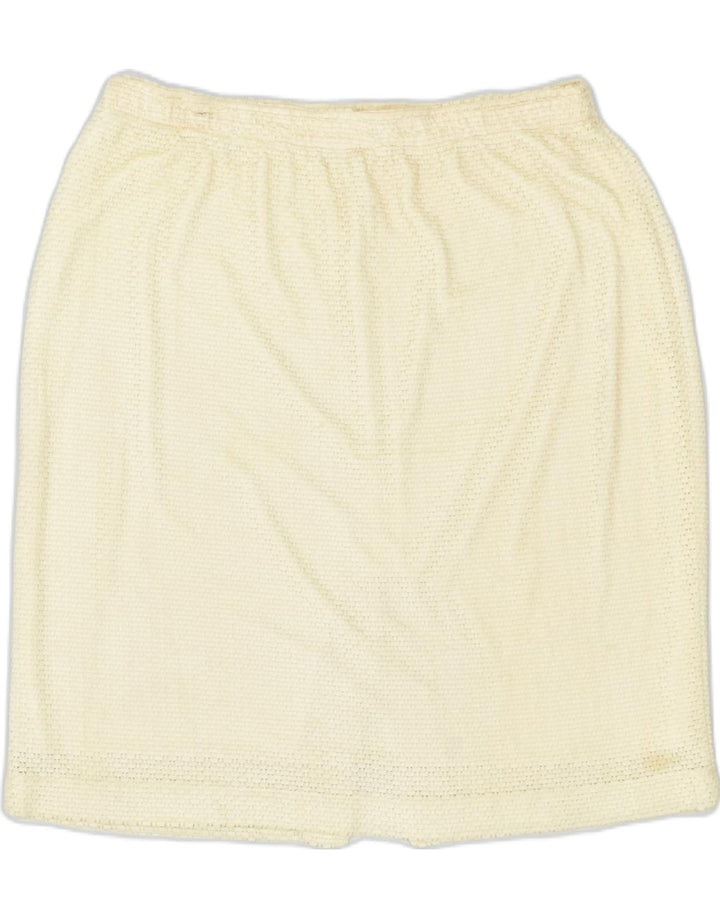 VINTAGE Womens Straight Skirt UK 10 Small W30 Off White | Vintage | Thrift | Second-Hand | Used Clothing | Messina Hembry 