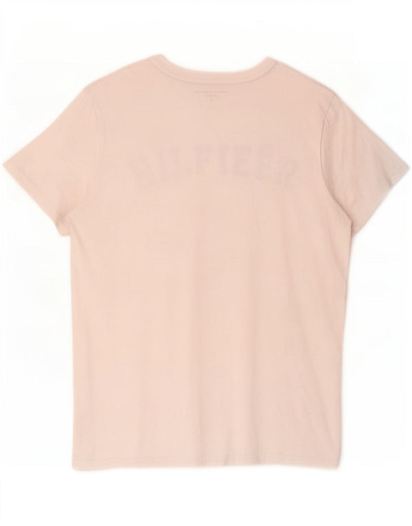 Ανδρικό γραφικό T-Shirt Tommy Hilfiger Top Μεσαίο λευκό βαμβακερό