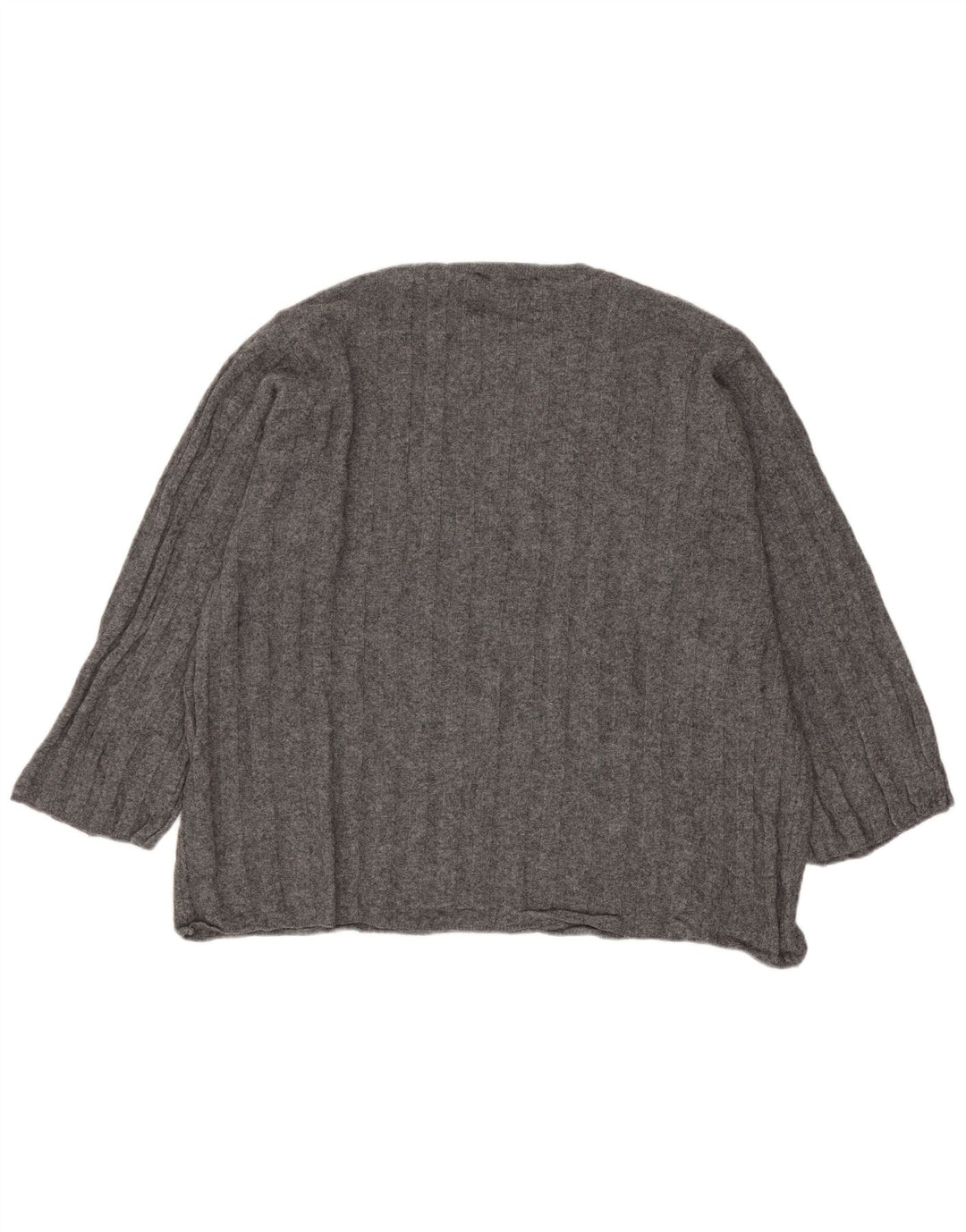ZARA γυναικείο πουλόβερ υπερμεγέθη Crew Neck Jumper UK 6 XS Grey Polyamide