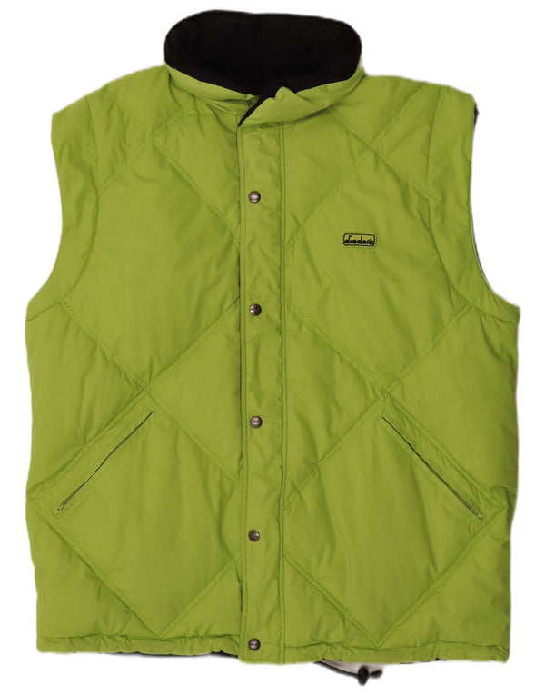 DIADORA Ανδρική Loose Fit Reversible Padded Gilet UK 38 Medium Green