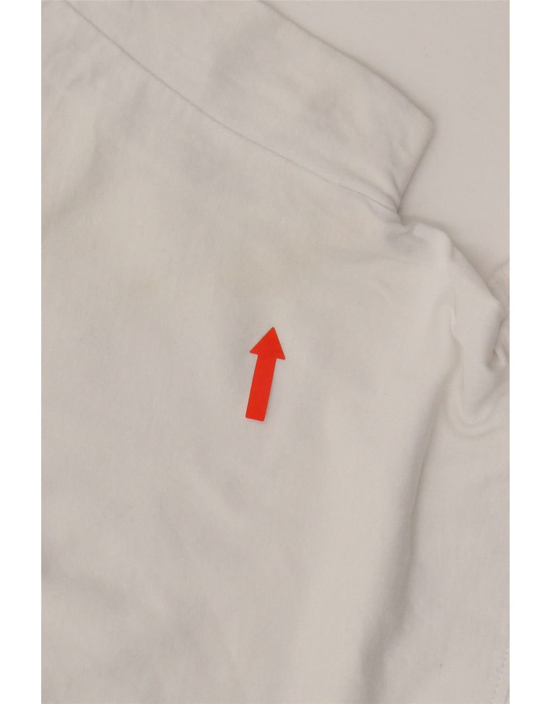 Zara Γυναικεία μπλούζα με βολάν μπροστά τοπ UK 10 Small White Βαμβακερό