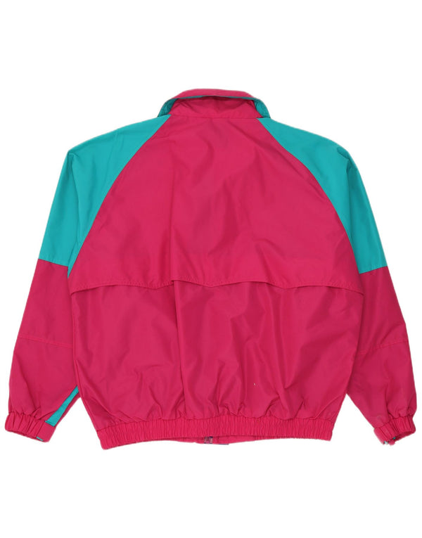 Ανδρικό μπουφάν βροχής Bad Lands UK 42 XL Pink Colourblock Nylon