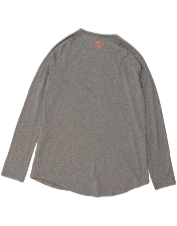Under Armour Boys Heat Gear Graphic Top μακριά μανίκια 13-14 ετών XL Γκρι