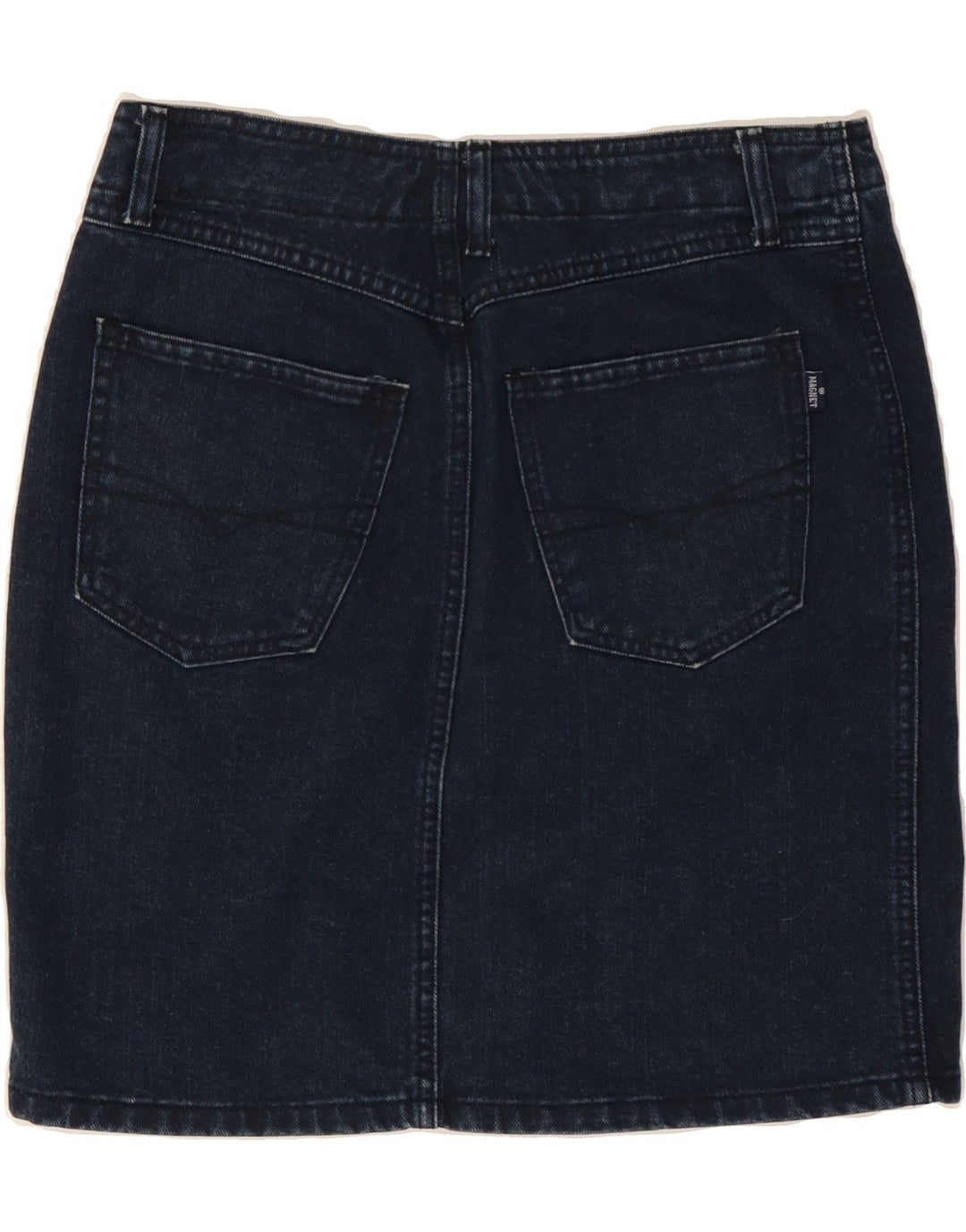 VINTAGE Γυναικεία Τζιν Φούστα IT 40 Small W27 Navy Blue