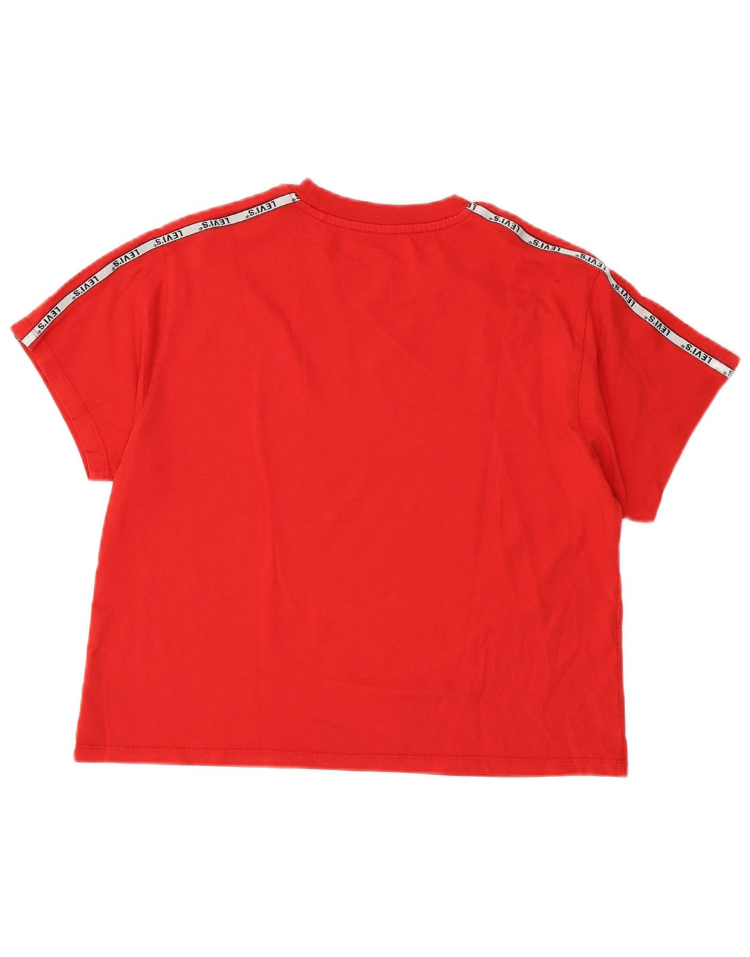 Γυναικείο γραφικό T-Shirt Levi's Top UK 12 Medium Red