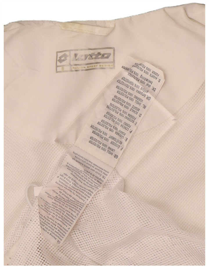 Lotto Ανδρικό μπουφάν βροχής UK 36/38 Small White Colorblock Polyester