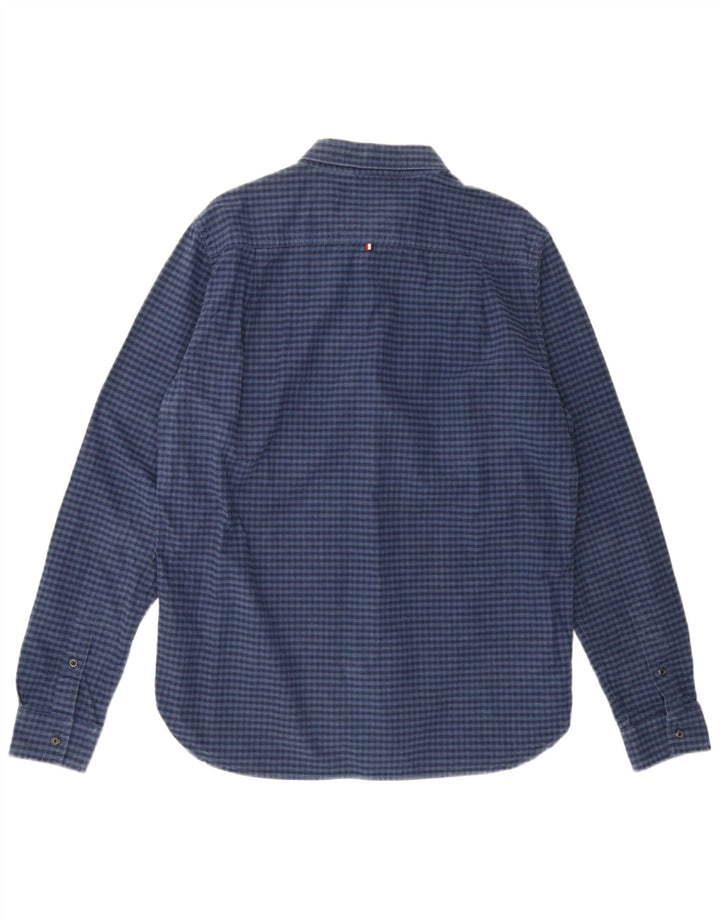 Ανδρικό πουκάμισο Superdry XL Navy Blue Gingham Cotton
