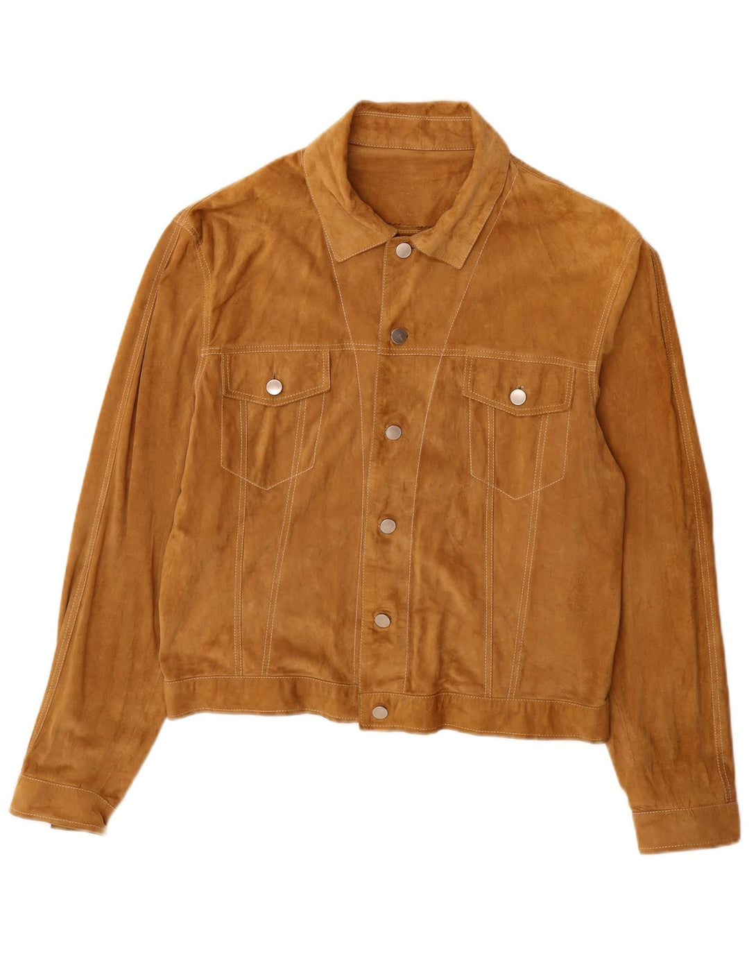 Vintage Ανδρικό Suede Jacket IT 52 XL Beige Leather