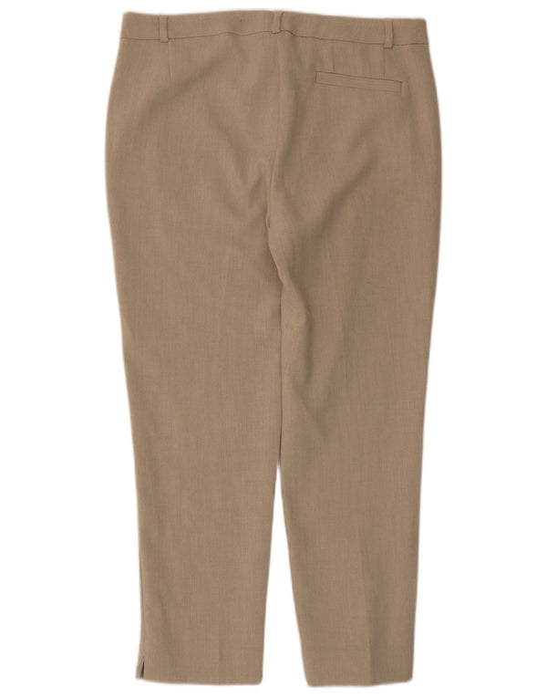 Marks & Spencer Γυναικείο Cropped Παντελόνι UK 12 Medium W32 L25 Beige